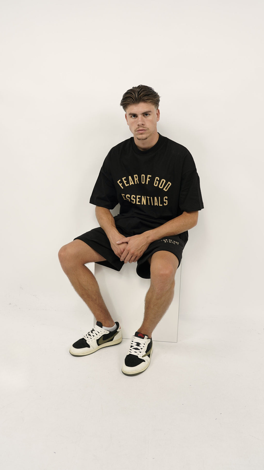 Komplet Essentials Set FW24 Black Yellow