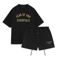 Komplet Essentials Set FW24 Black Yellow