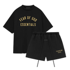 Komplet Essentials Set FW24 Black Yellow