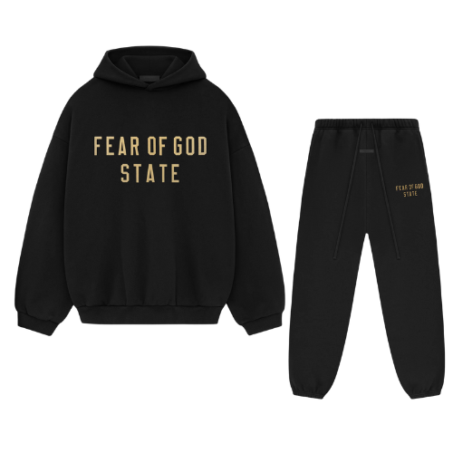 Komplet Dresowy Essentials FW24 Black Yellow State