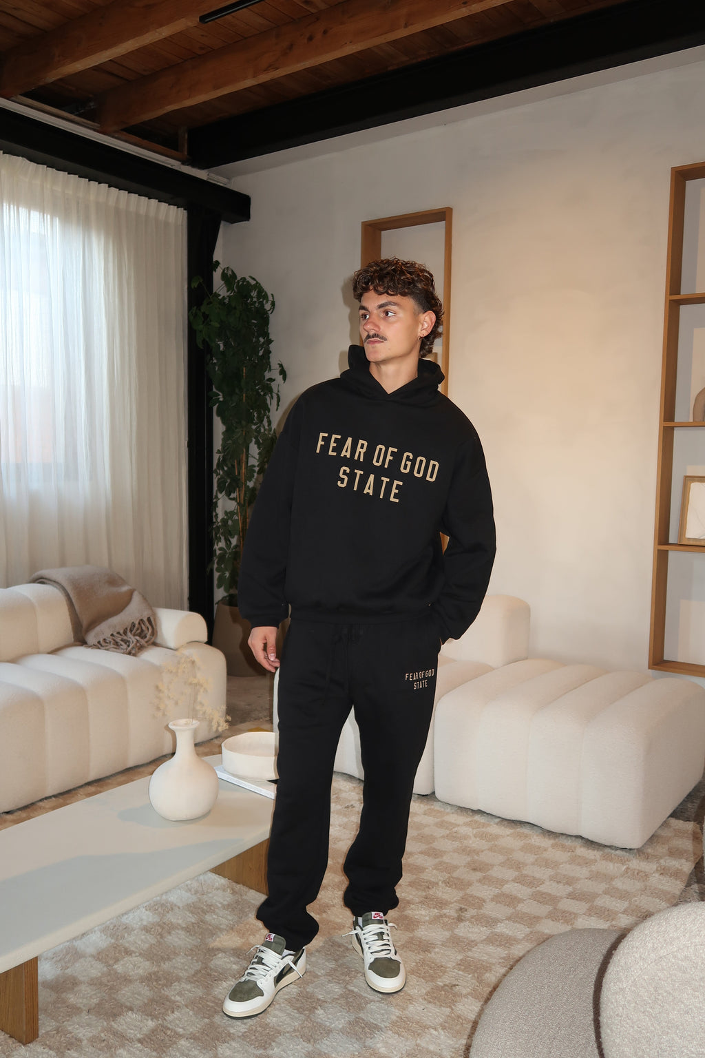 Komplet Dresowy Essentials FW24 Black Yellow State