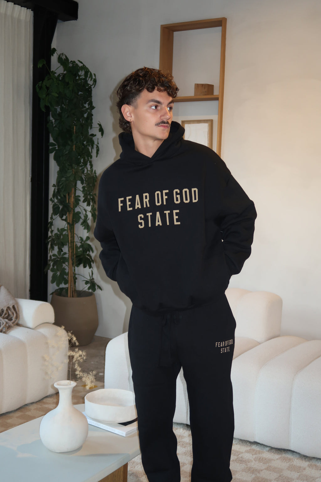 Komplet Dresowy Essentials FW24 Black Yellow State